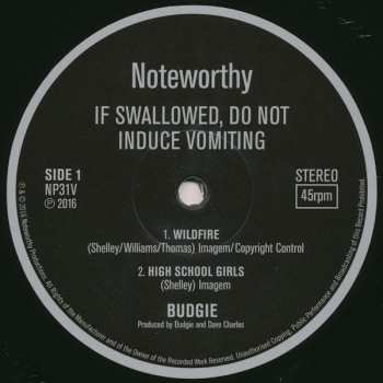 LP Budgie: If Swallowed, Do Not Induce Vomiting