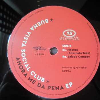 LP Buena Vista Social Club: Ahora Me Da Pena LTD