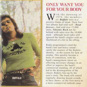 CD Buffalo: Only Want You For Your Body DIGI