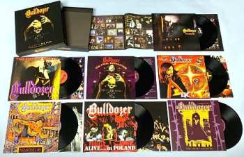7LP/Doos Bulldozer: Ride Hard Die Fast · The Complete Bulldozer Discography 1984-1990 LTD