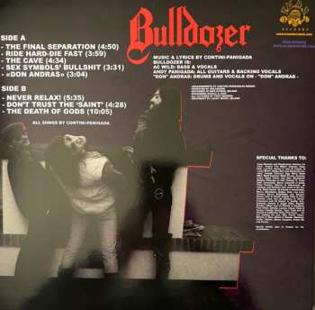 7LP/Doos Bulldozer: Ride Hard Die Fast · The Complete Bulldozer Discography 1984-1990 LTD