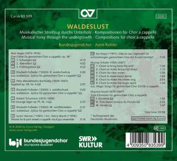 CD Bundesjugendchor: Waldeslust (Musikalischer Streifzug Durchs Unterholz (Kompositionen Für Chor A Cappella) 