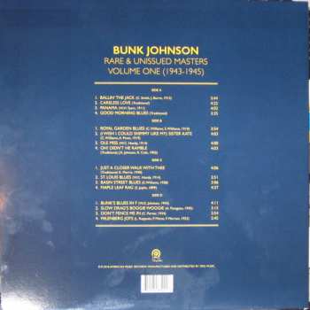 2LP Bunk Johnson: Rare And Unissued Masters Volume One (1943-1945) LTD | CLR