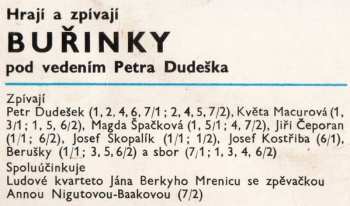 LP Buřinky: Buřinky Na Cestách