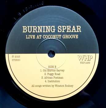 2LP Burning Spear: Live At Coconut Groove