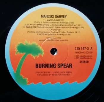 LP Burning Spear: Marcus Garvey LTD