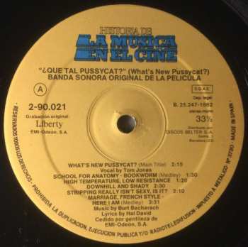 LP Burt Bacharach: ¿Qué Tal Pussycat? (What's New Pussycat?)