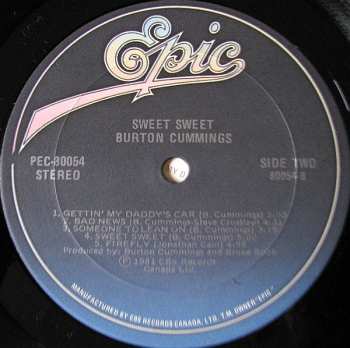LP Burton Cummings: Sweet Sweet