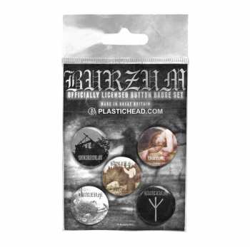 Merch Burzum: Set Badges Burzum Button Badge Set 1
