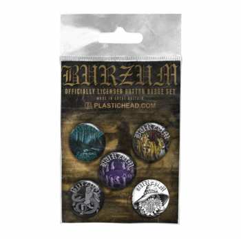 Merch Burzum: Set Badges Burzum Button Badge Set 3