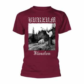 Merch Burzum: Tričko Filosofem 2018 (maroon) S