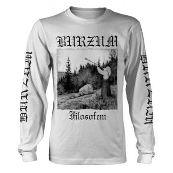 Merch Burzum: T-shirt Met Lange Mouwen Filosofem 2018 (white)