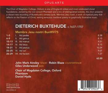 CD Dieterich Buxtehude: Membra Jesu Nostri 