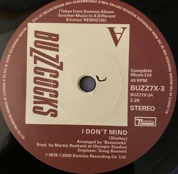 12SP/Doos Buzzcocks: Complete UA Singles 1977-1980 LTD