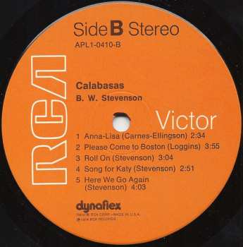 LP B.W. Stevenson: Calabasas