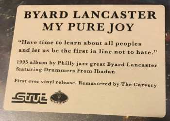 LP Byard Lancaster: My Pure Joy