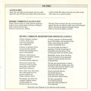 CD The Choir Of Christ Church Cathedral: Mass For Three Voices With The Propers For The Nativity