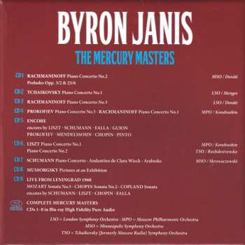 9CD/Doos/Blu-ray Byron Janis: The Mercury Masters LTD