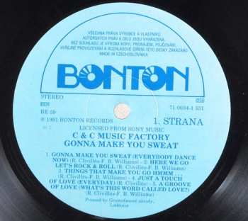 LP C + C Music Factory: Gonna Make You Sweat