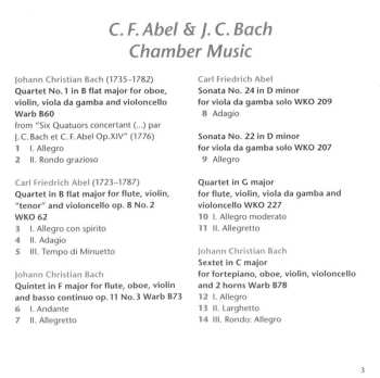 CD Johann Christian Bach: Chamber Music