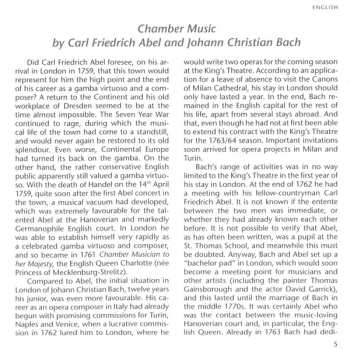 CD Johann Christian Bach: Chamber Music