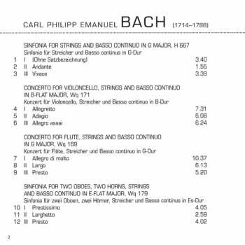 CD Carl Philipp Emanuel Bach: Concertos & Symphonies II