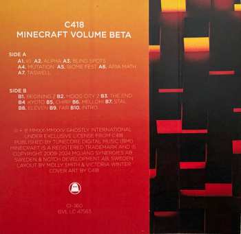 Doos/2MC C418: Minecraft Volume Alpha / Minecraft Volume Beta CLR | LTD