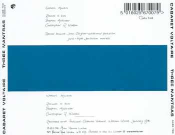 CD Cabaret Voltaire: Three Mantras