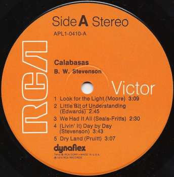 LP B.W. Stevenson: Calabasas