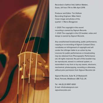 CD Calidore String Quartet: Babel