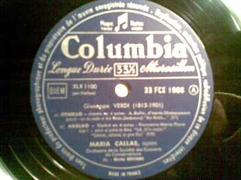 LP Maria Callas: Airs De Othello, Aroldo, Don Carlos
