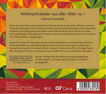 CD Calmus Ensemble: Weihnachtslieder Aus Aller Welt Vol.1