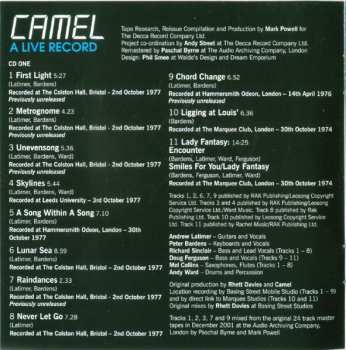 2CD Camel: A Live Record