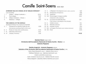 CD Orchestra dell'Accademia Nazionale di Santa Cecilia: Carnival Of The Animals