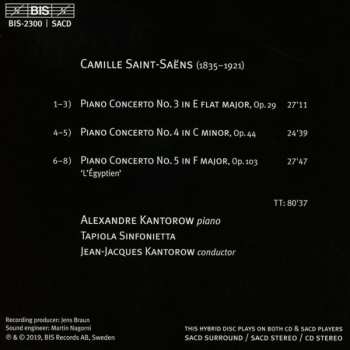 SACD Camille Saint-Saëns: Piano Concertos 3, 4 & 5 «L'Égyptien»