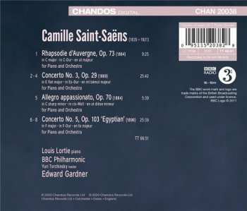 CD Camille Saint-Saëns: Piano Concertos Nos 3 And 5 ‘Egyptian’; Allegro Appassionato; Rhapsodie D’Auvergne