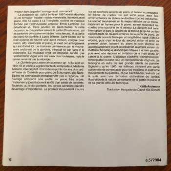 CD Camille Saint-Saëns: Piano Quartet In B Flat Major / Piano Quintet In A Minor / Barcarolle In F Major