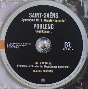 CD Symphonie-Orchester Des Bayerischen Rundfunks: Symphonie Nr. 3 "Orgelsymphonie" / Orgelkonzert