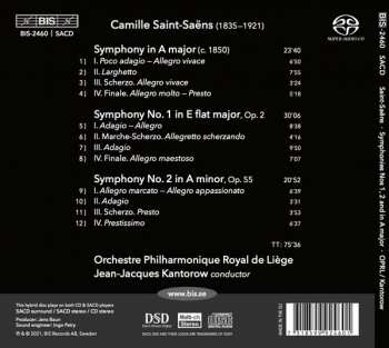 SACD Camille Saint-Saëns: Symphonies Nos 1 & 2 And In A Major