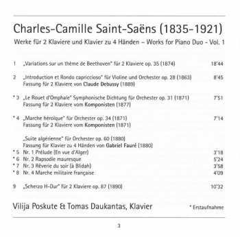 SACD Camille Saint-Saëns: Werke Für Klavierduo · Works For Piano Duo – Vol. 1