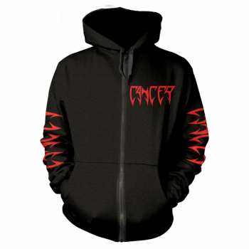 Merch Cancer: Hoodie Met Rits Death Shall Rise (black)