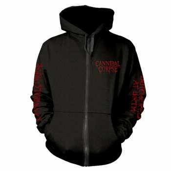 Merch Cannibal Corpse: Hoodie Met Rits Butchered At Birth (explicit)