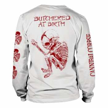 Merch Cannibal Corpse: Tričko S Dlouhým Rukávem Butchered At Birth (white) M