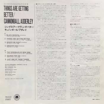 LP Cannonball Adderley: Things Are Getting Better