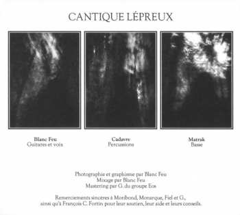 CD Cantique Lepreux: Cendres Célestes