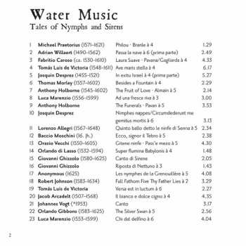 CD Capella De La Torre: Water Music (Tales Of Nymphs And Sirens)
