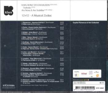 CD Capilla Flamenca: 12x12 - A Musical Zodiac (Karlheinz Stockhausen - Tierkreis [1975] / Ars Nova & Ars Subtilior [14th century])