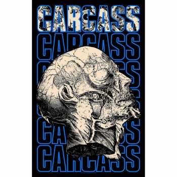 Merch Carcass: Textielposter Necro Head