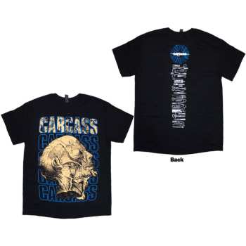 Merch Carcass: Carcass Unisex T-shirt: Necro Head (black) (back Print) (small) S