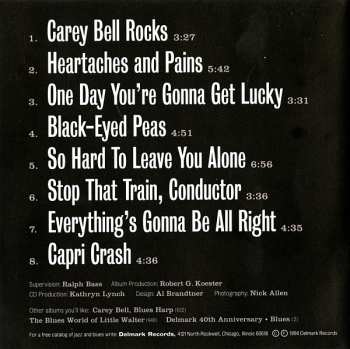 CD Carey Bell: Heartaches And Pain